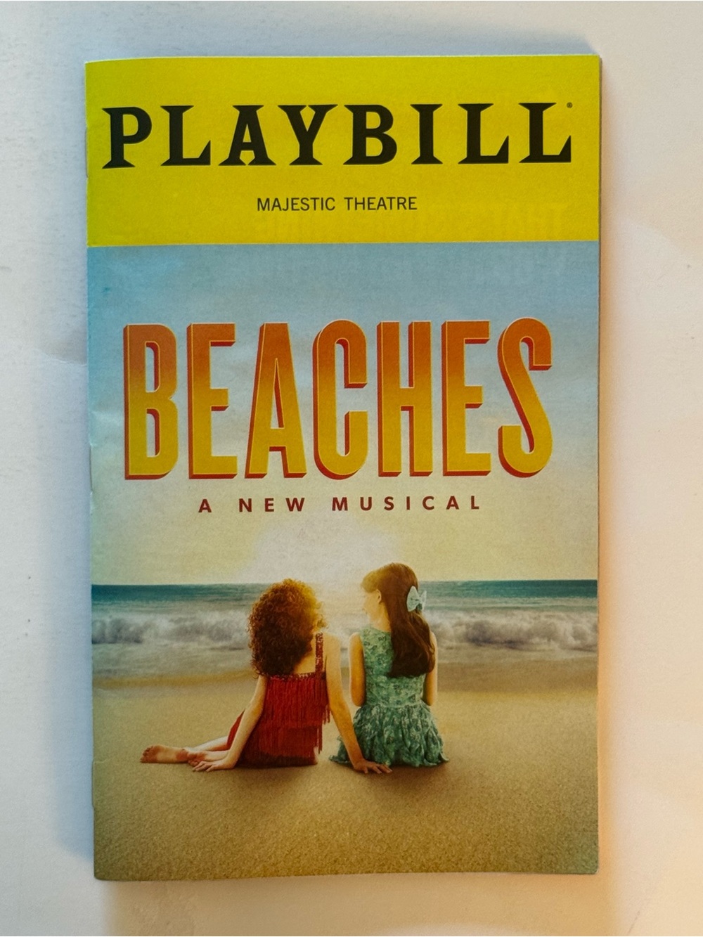 BEACHES Broadway Playbill May 2026 Jessica Vosk Kelli Barrett PROMO STICKER Rare